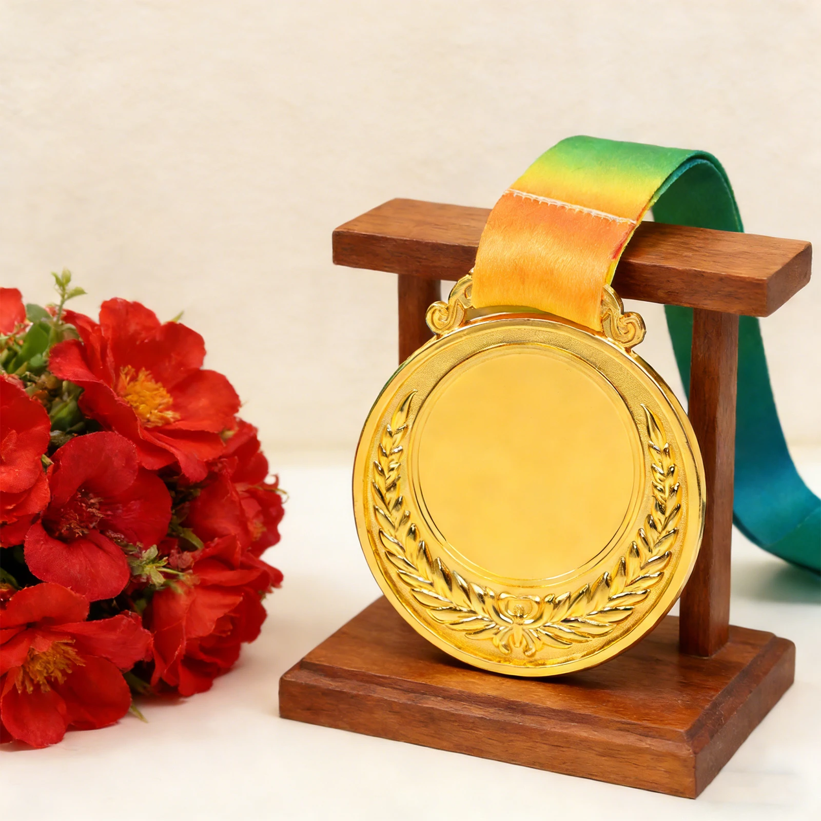 2.54 Inches Winner Award Medal with Neck Ribbon School Sports Meet Awards Winner Prize Present for Kids School Sports Meeting