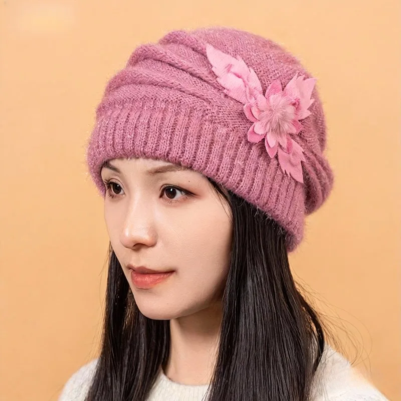 Fried Dough Twists Knit Hat Plush Thickened Warm Wool Hat Suitable for outdoor wind protection in autumn and winter, image 17