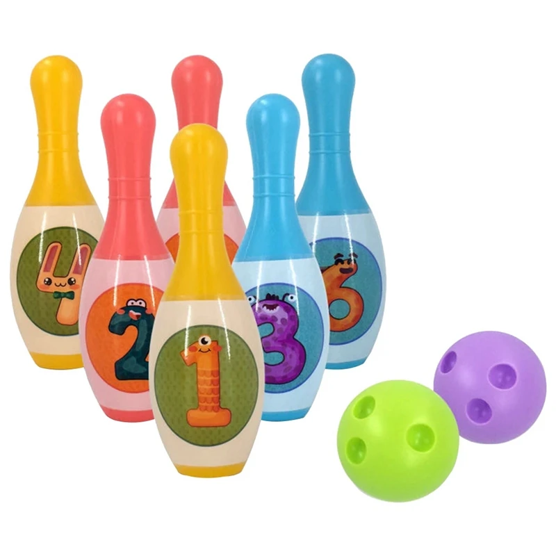 

Children Bowling Toy Set Indoor And Outdoor Activities Interactive Sports Games Educational Toys Durable And Not Easily Damaged