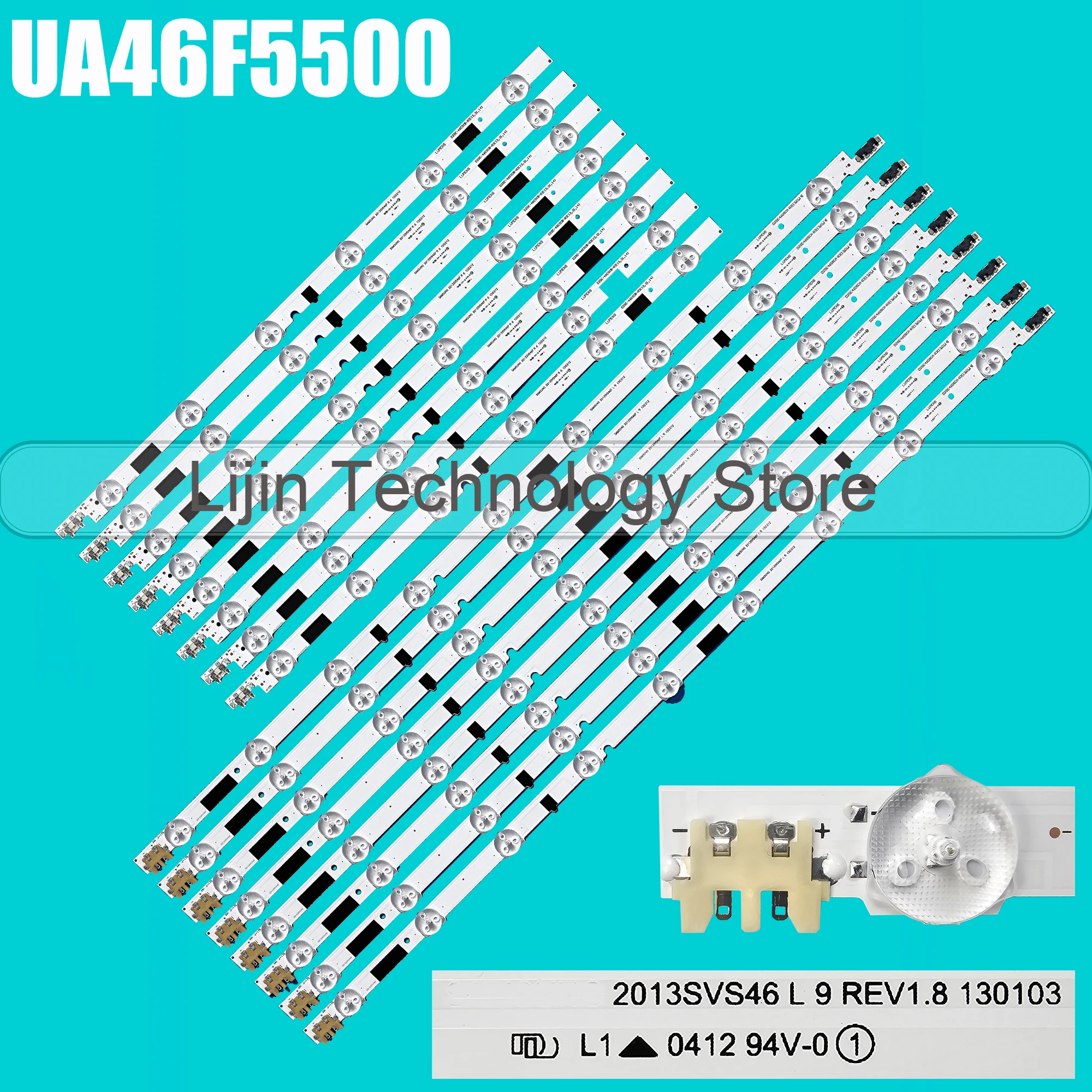 

LED Strip For UE46F5080 UA46F5500 UE46F6700 UE46F6320AW UE46F5000 UE46F6500 UE46F6320 UA46F5500AJ D2GE-460SCA-R3 D2GE-460SCB-R3