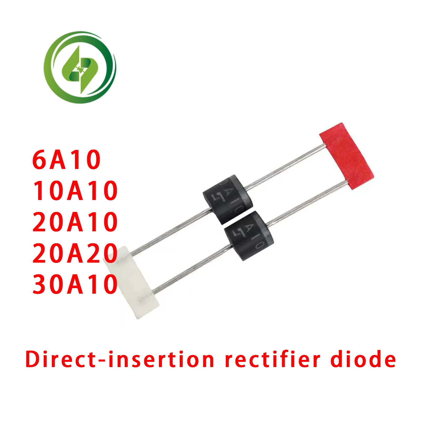 20pcs 10A10 6A10 20A10 20A20 30A10 1N5408  Rectifier Diodes Mixed Current R-6 3A 6A 10A 20A 30A High Voltage 1000V 2000V ﻿
