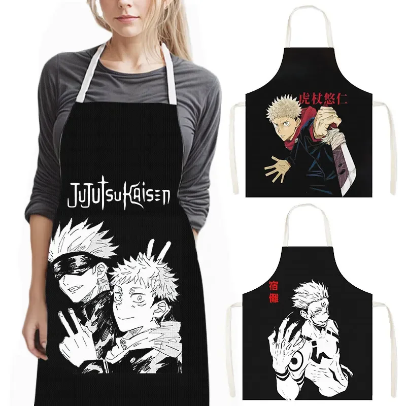 

Горячие аниме дзюдзюцу кайсен, кулинарные фартуки Юджи Итадори, инструмент для бытовой уборки, детский нагрудник, ресторан, официант, кухня, передник