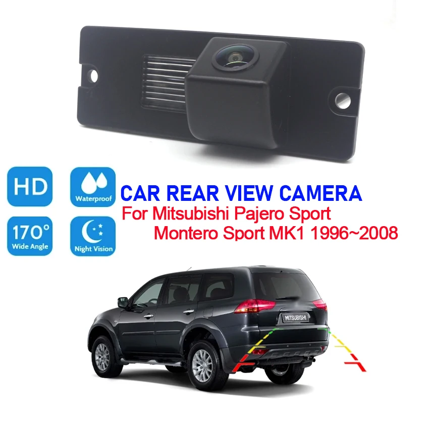 

HD Waterproof 1080*720 Fisheye Rear View Camera For Mitsubishi Pajero Sport Montero sport MK1 1996~2008 Car Parking Accessories