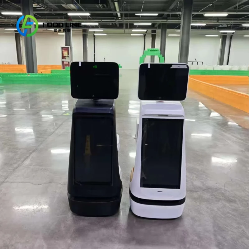 Customized Commercial Welcome Reception Robot Obstacle Avoidance Auto Navigation For Museum Lobby Visitor Greeting Guide Robot