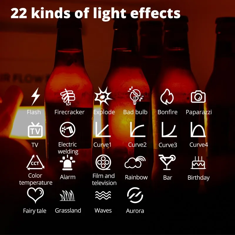 AMBITFUL A2 RGB 2500-8500K RGB LED Video Stick Tube Light, CRI 95+ TLCI 97 +,Built-in APP Lithium Battery Magnetic Function