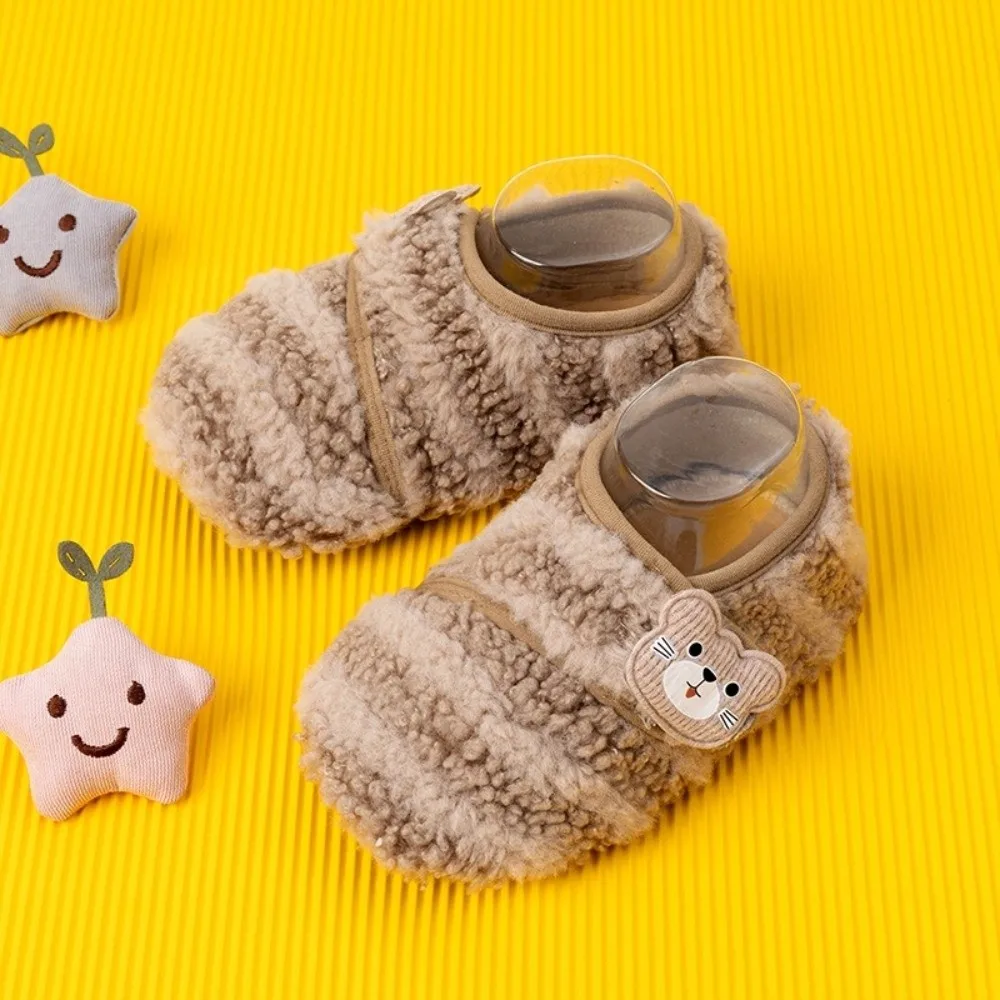 

Fashion Soft Warm Baby Slippers Anti-slip Baby Walking Shoes Floor Sock Shoes Winter