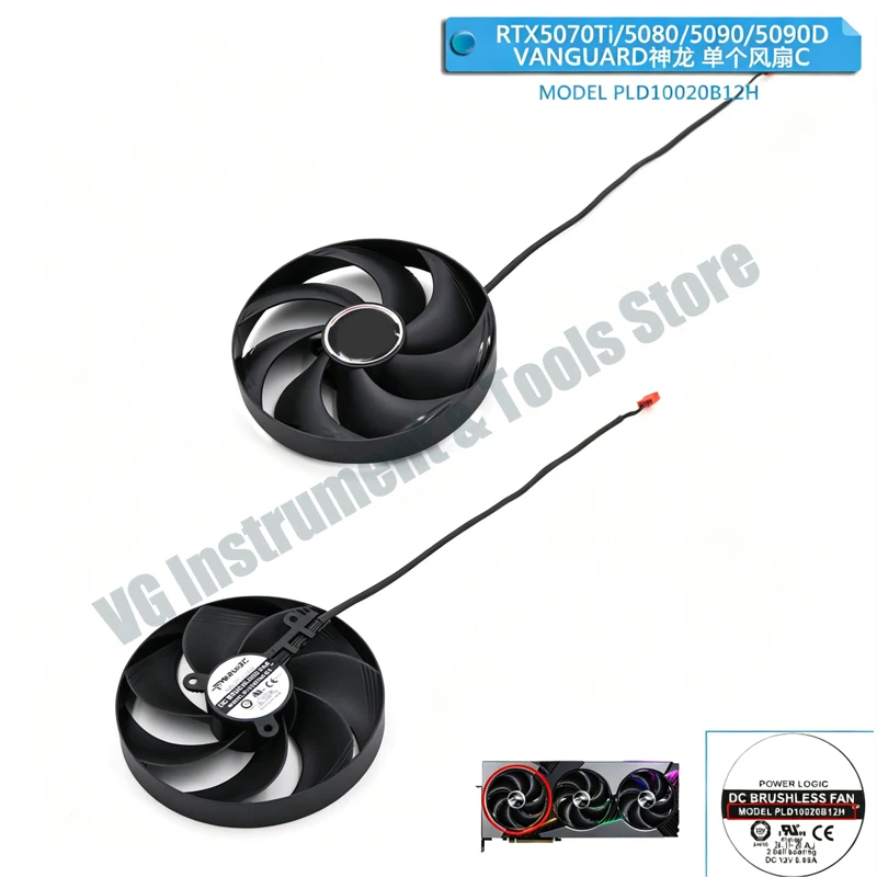 Nagelneuer Lüfter und Gehäuse passend für MSI RTX 5060Ti 5070 5070Ti 5080 5090D VANGUARD Shenlong Grafikkarte. – Detail 8