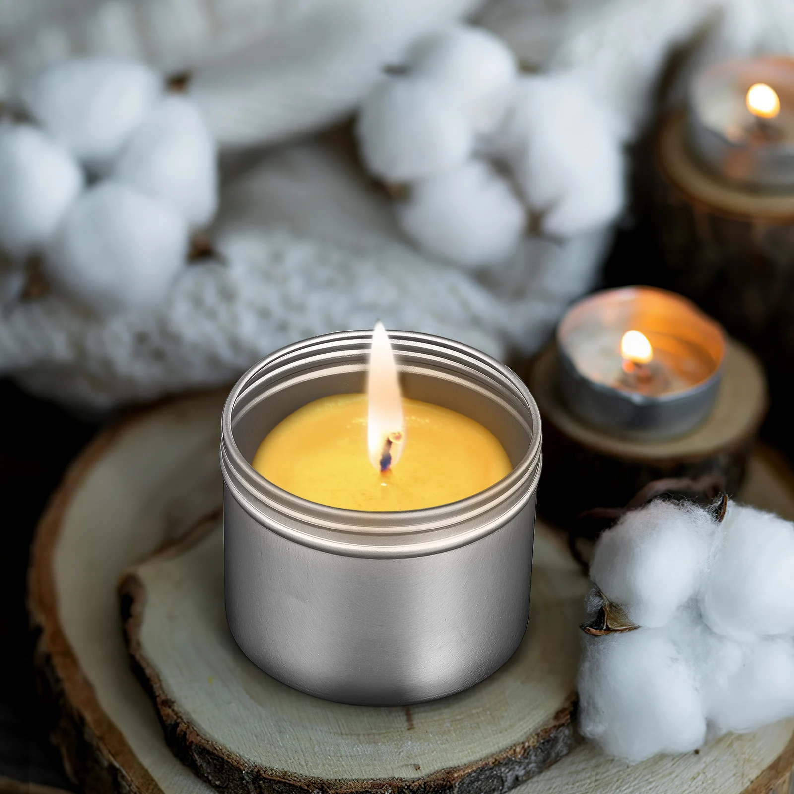 

20 Pcs Aluminum Boxes Containers Round Tins Screw Caps Leak Proof Metal Cans Empty Storage Jewelry Gift Tin Boxes