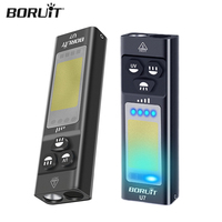 BORUiT U7 UV Flashlight LED Light Spotlight Floodlight Torch Power Bank With Magnetic Back Clip RGB Ambient Light Work Lamp