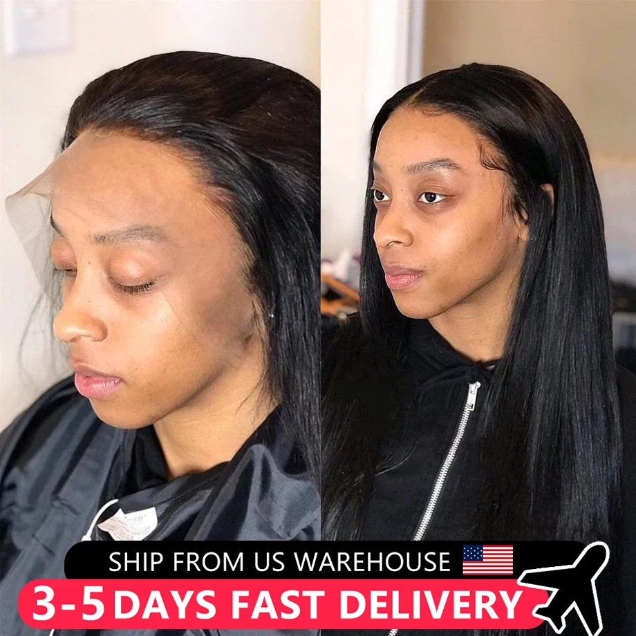 Lace Front Wig Human Hair Straight Lace Wigs 180% 13x6 Indian Human Hair For Women 13x4 100% Human Hair Pre Plucked On Sale