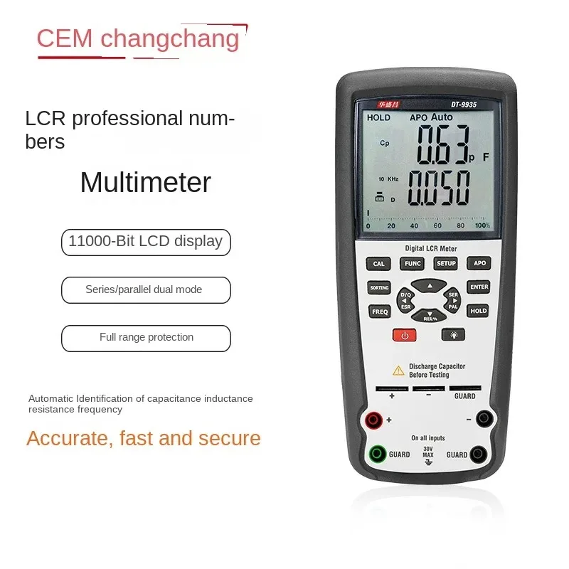 

CEM Huashengchang LCR professional inductance capacitance resistance test table digital multimeter DT-9935