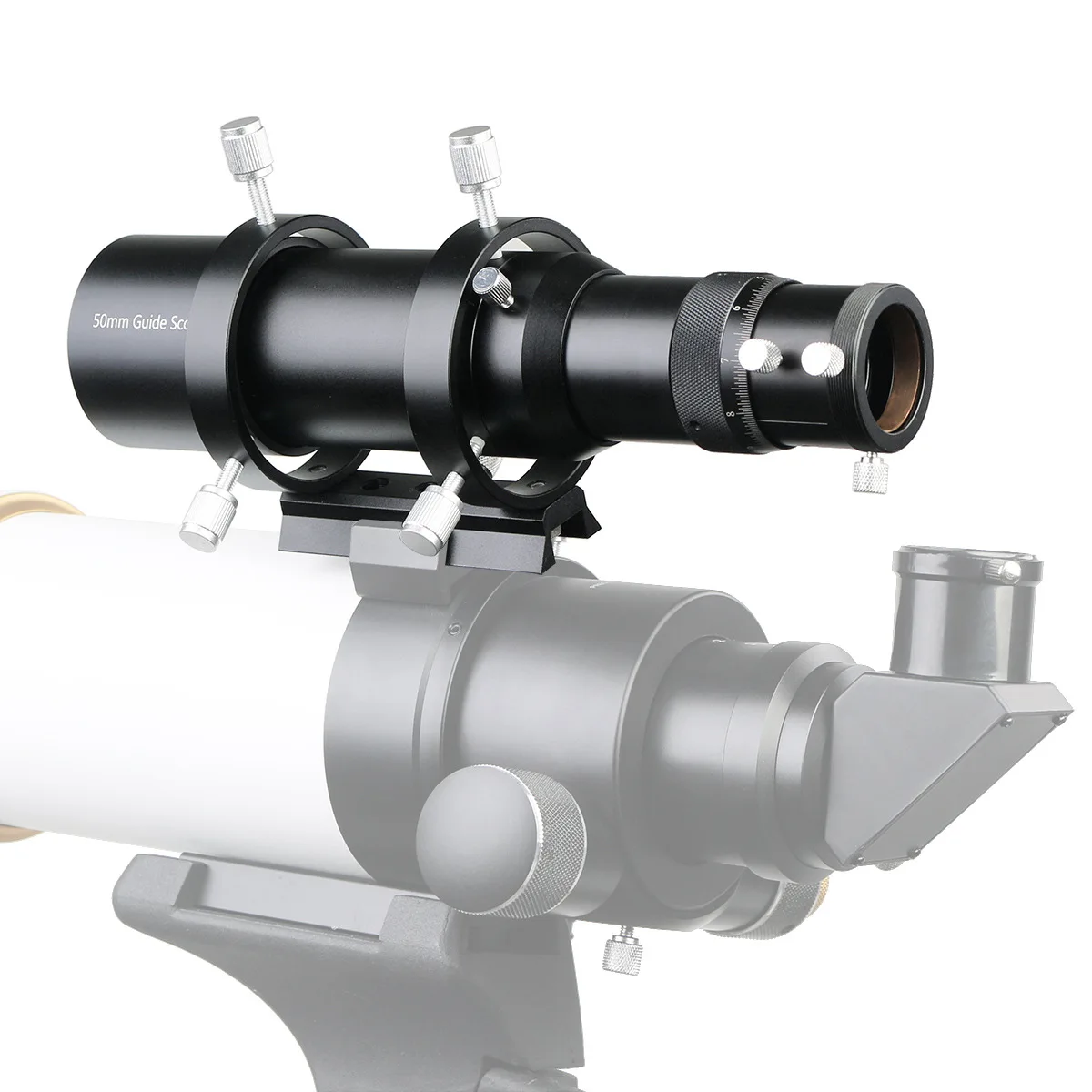 SVBONY SV106 Astronomisches Teleskop-Führungsspiegel mit Doppelspiralanschluss 50/60 Kaliber F4 Multifunktionale Verwendung – Detail 4
