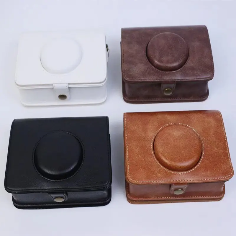 Сумка для фотоаппарата в стиле ретро, подходит для Fujifilm Instax Mini Evo, сумка для фотоаппарата Mini Evo, защитный кожаный чехол Evo Shell