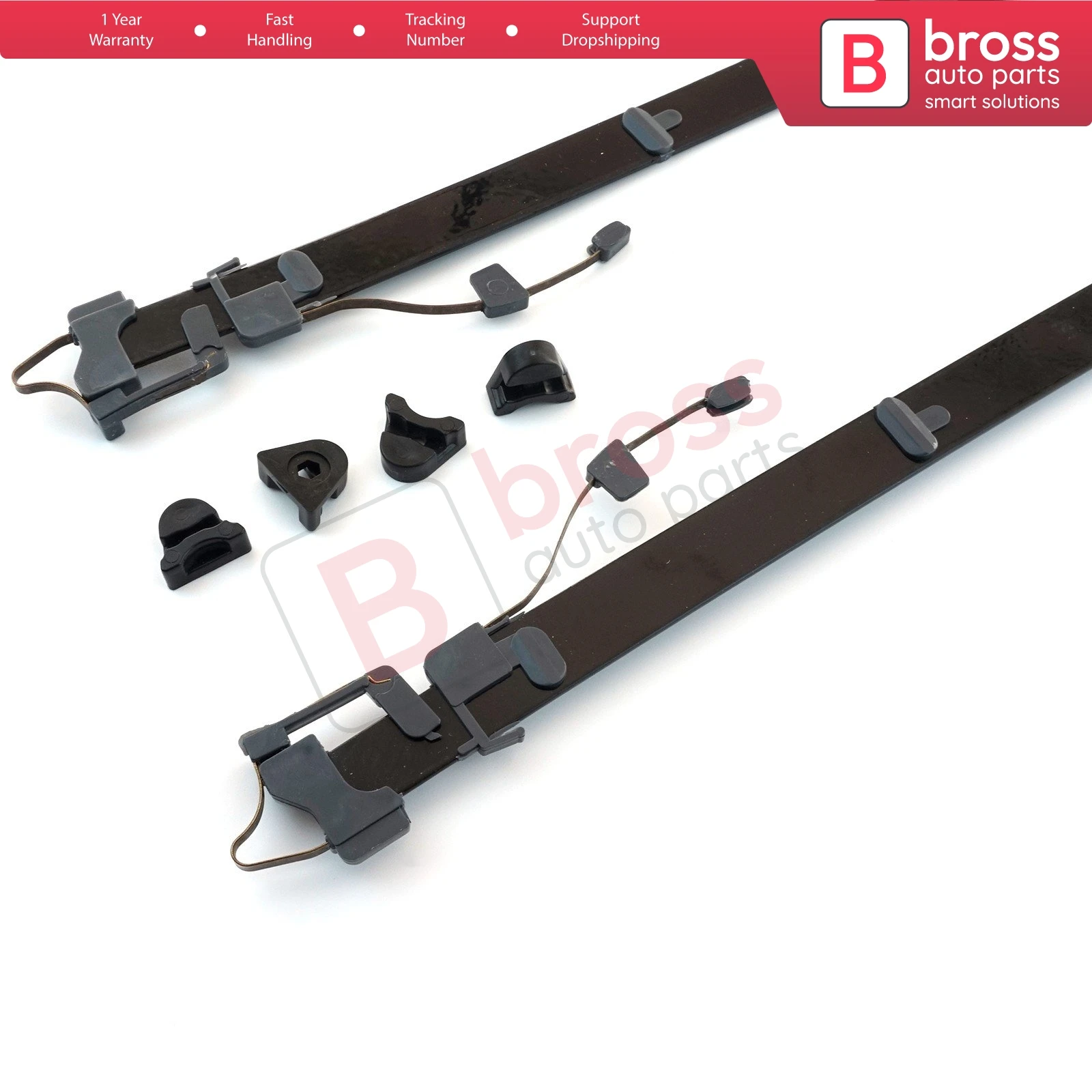 BSR590 Panoramic Sliding Roof Sunroof Rail Frame Glass Slider Guide Repair Set for Mercedes CLA GLA Class A180 Lenght: 62.5 cm