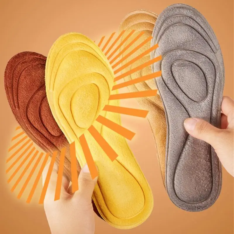 Insoles Safety And Health Grey Deodorization Warm Insole Pain-proof And Comfortable No Need To Charge Yellow Sweat Absorption