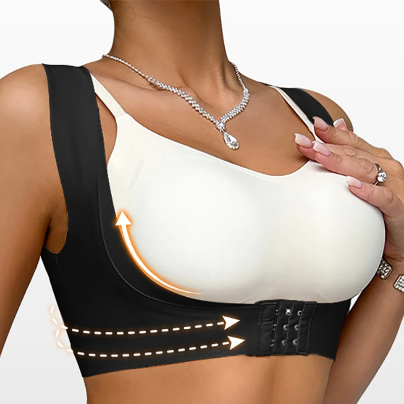 TERMEZY женский регулируемый корректор осанки, невидимый эластичный бандаж для спины, бесшовная мягкая передняя застежка, поддерживающая осанку, одежда