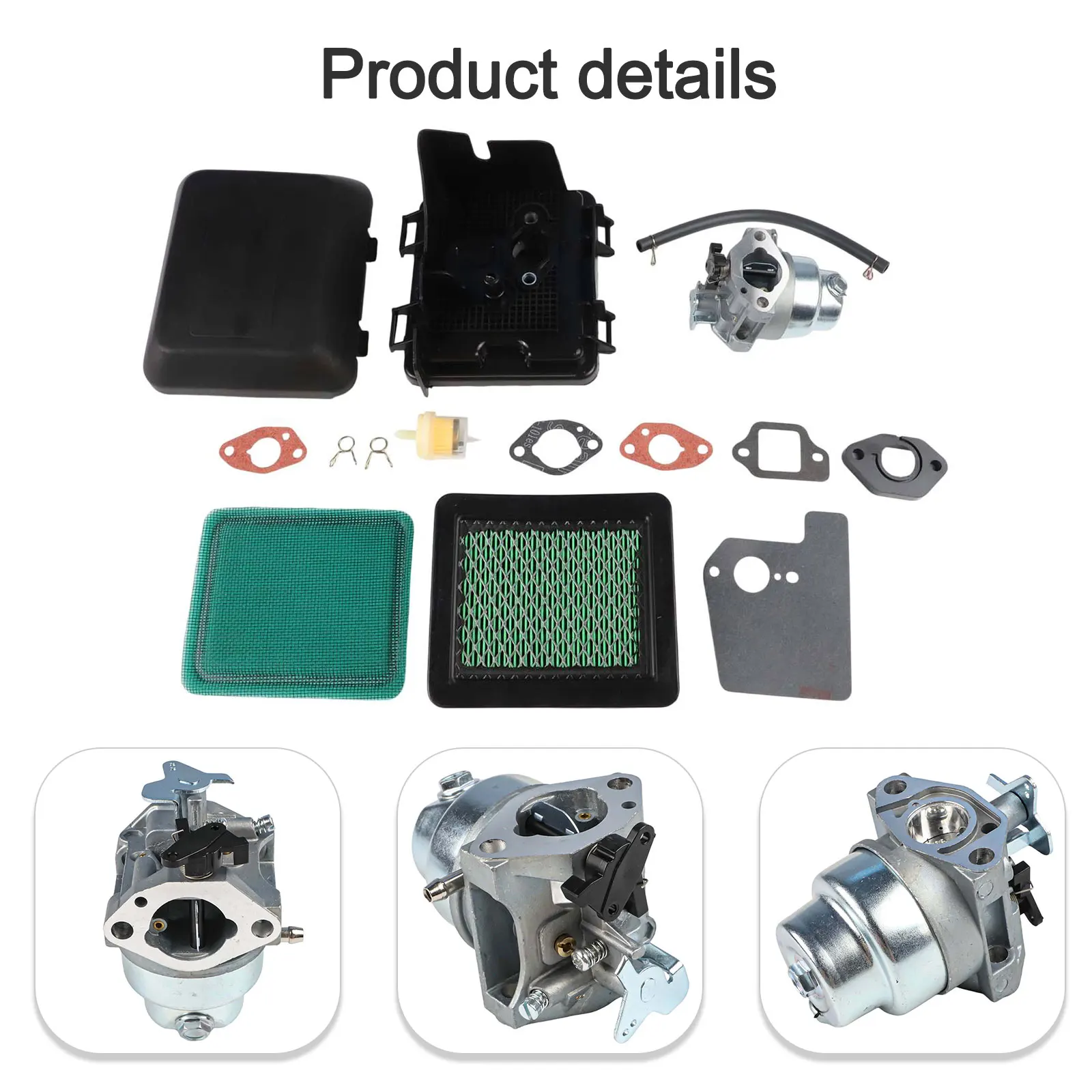 Carburetor Kit Carburettor Complete Carburetor Overhaul Kit Manual Choke Feature Multiple Replacement Components