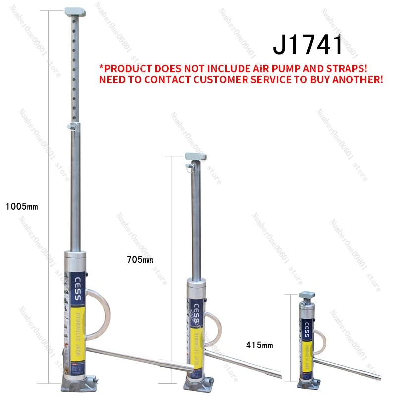 Hydraulic Jack J1741 Off-Road Trap Rescue 3T Lifting Weight Portable Road Rescue Jack Outdoor Tire Replacement Aid