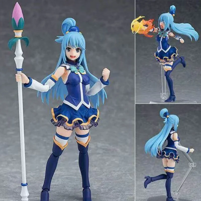 

Konosuba Aqua Figma #399 Offering Blessings For A Beautiful World Action Figure Anime Pvc Model Collectible Toy Decor Gifts