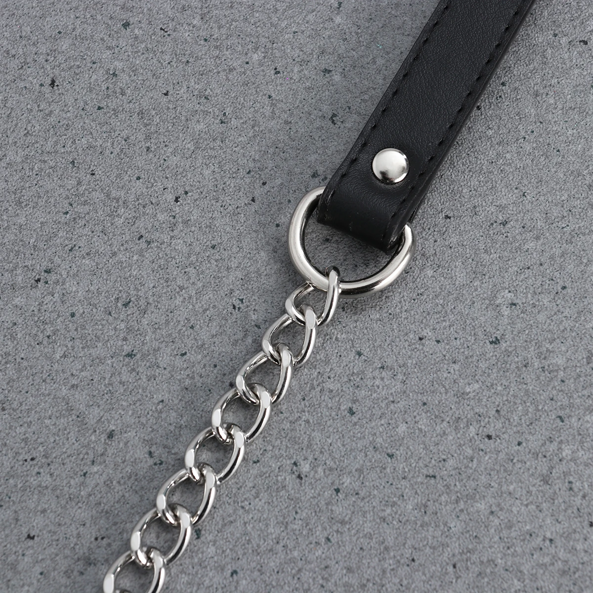 Chaîne de sac en PU pour femmes, longueur totale, boucles de 120Cm, petite chaîne en métal argenté noir pour sac de soirée de mariage