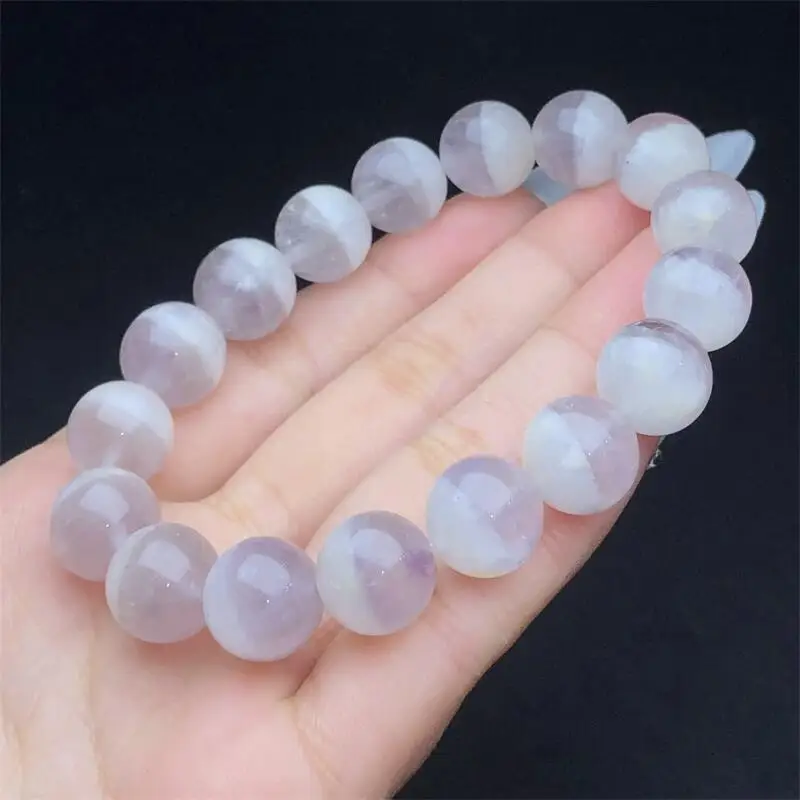 

12 мм натуральный кроличий волос кварцевый браслет модный драгоценный камень кристалл ювелирные изделия модный исцеляющий праздничный подарок 1 шт.