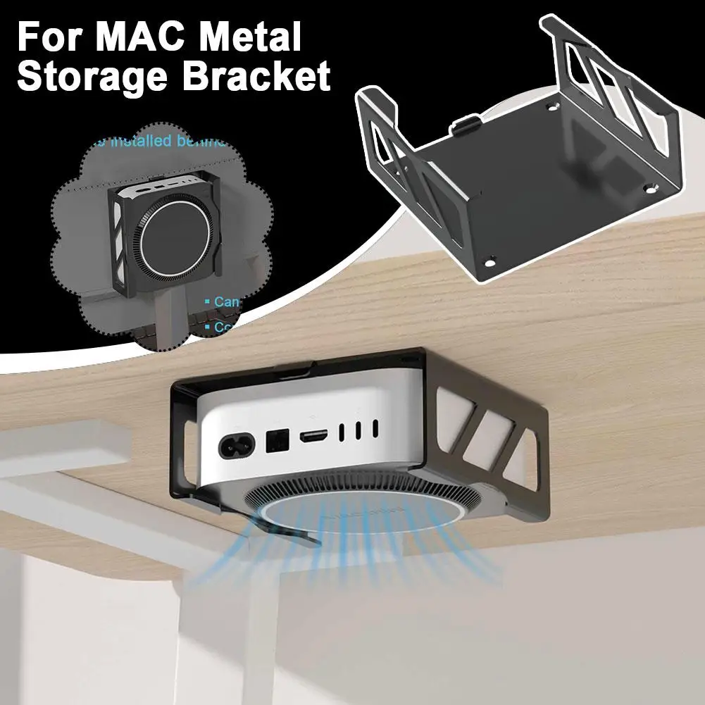 NEW For Mac Mini M4/M4 Pro 2024 Metal Display Mount Bracket Standard 95*95mm Hole Display For With Screws DIY Stand Holder V6M2