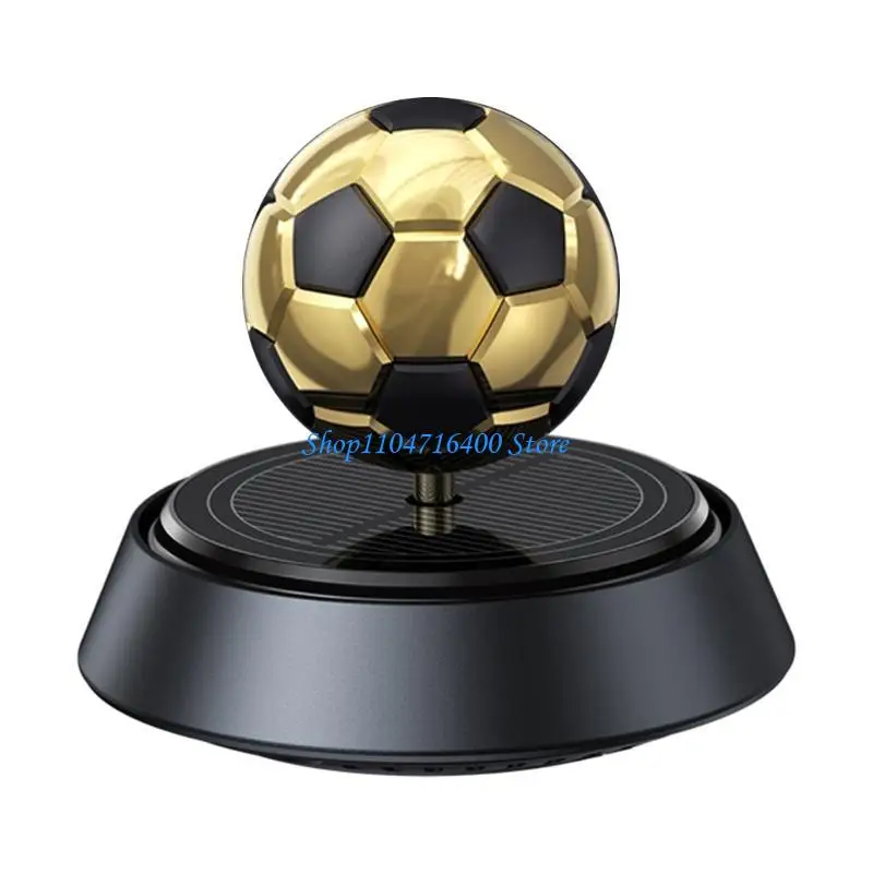 

y1gd Essential Oil Diffuser Car Air Freshener Car Diffuser Solar Powered Football Fragrances Dispenser