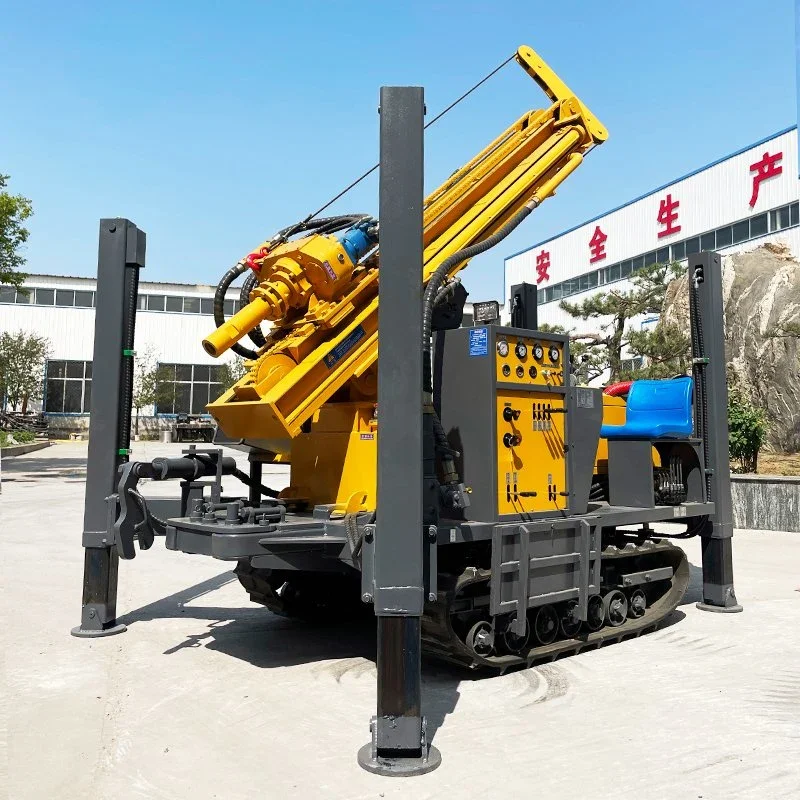 Portable Hydraulic Crawler Core Borehole Pneumatic 150m/180m/200m/300m Water Well Drilling Rig Machine