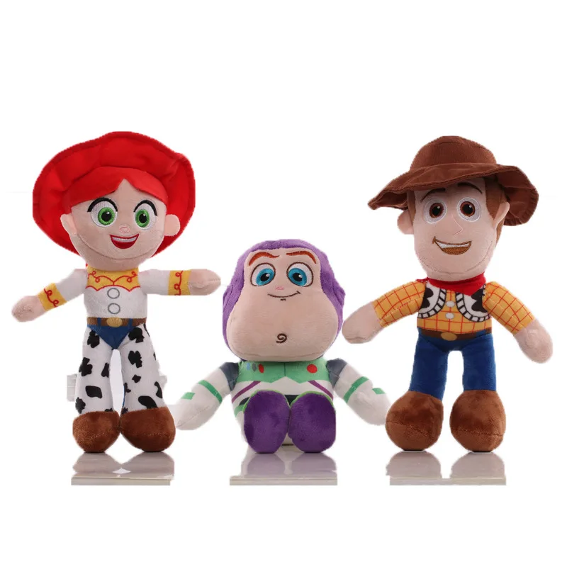 

2026 Cartoon Anime Woody Buzz Lightyear Jessie Plush Toy Story 5 Lovely Plushies Soft Doll Decoration Party Gifts For Friends