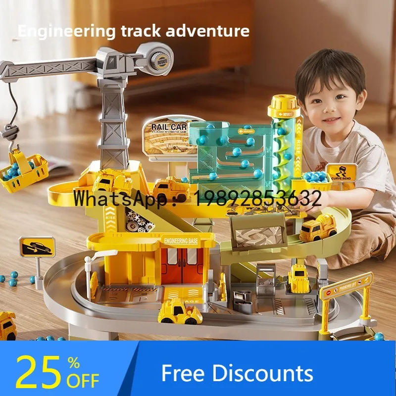 

Mining Truck Adventure Track Car Sliding Car Parking Lot Educational Toy