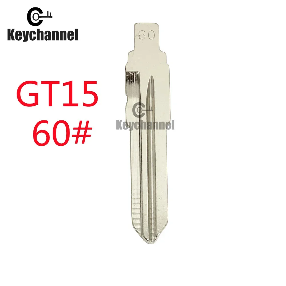 10pcs/lot Car Flip Key Blade Lishi GT15 KD Key Blank 60# for Fiat BARCHETTA PUNTO BRAVA Alfa Remeo for KEYDIY Xhorse Remote