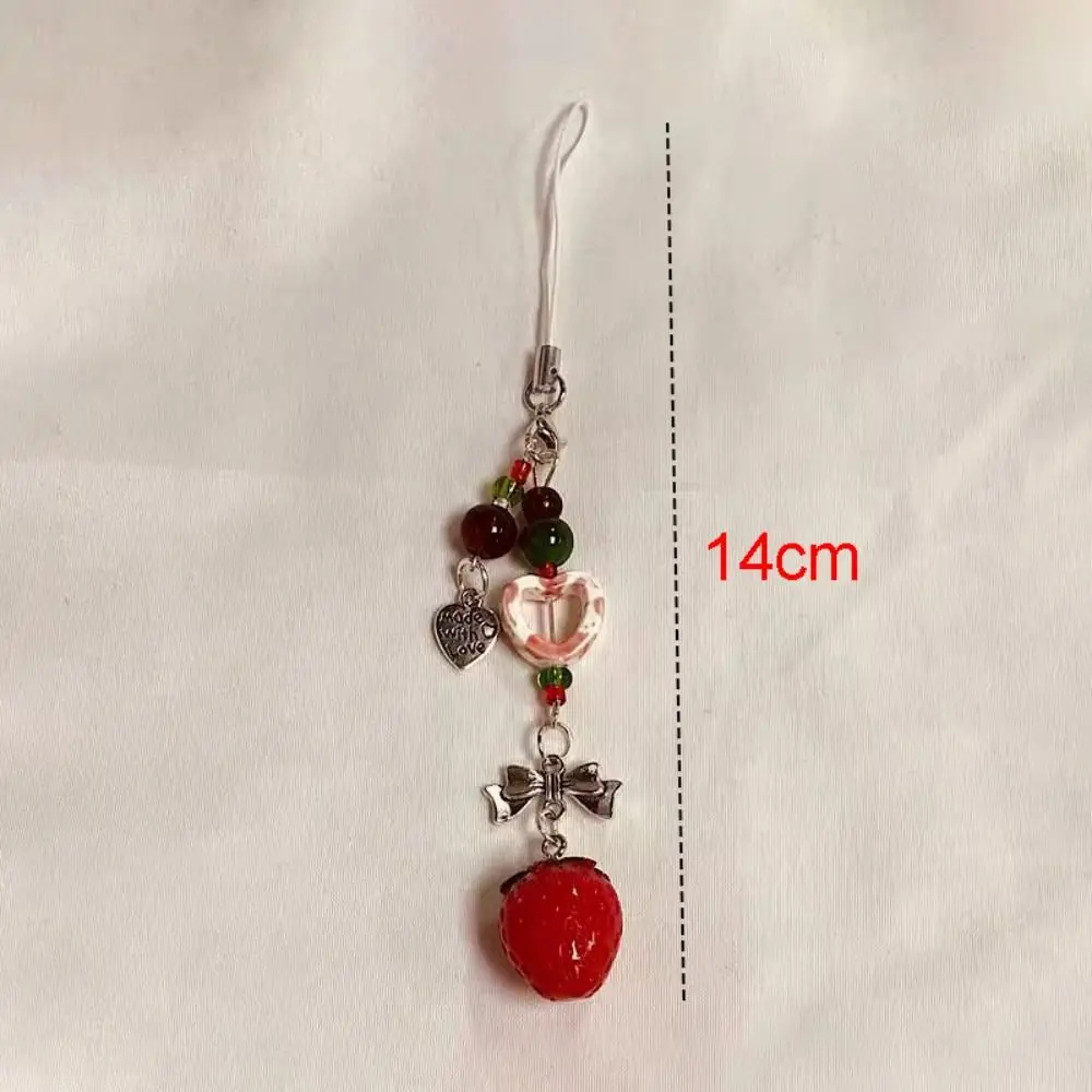 Viel Glück Handykette Süße Koi Perlen Telefon Perlen Charm Wassertropfen Blume Telefon Lanyard Geldbörse