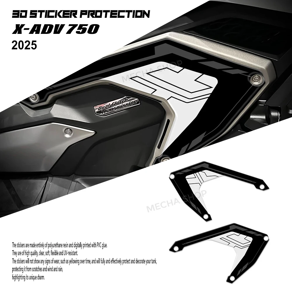 

Heel Protector Stickers for X-ADV 750 2025 Motorcycle Accessories Resin Decal Protection Kit