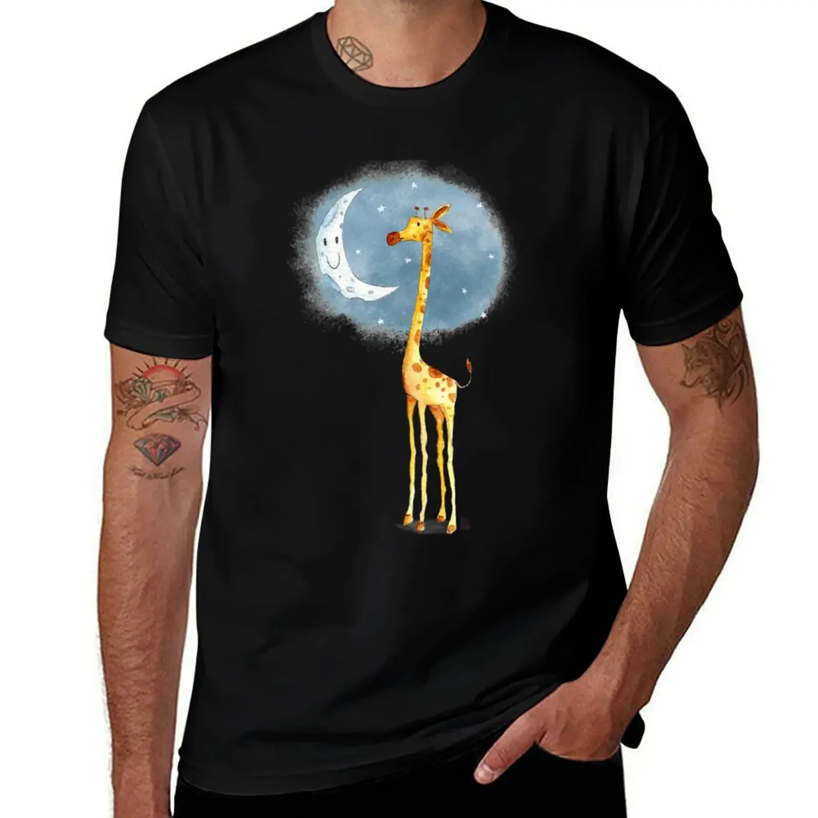 

Hello Moon T-Shirt vintage graphic tee quick-drying vintage mens t shirts casual stylish