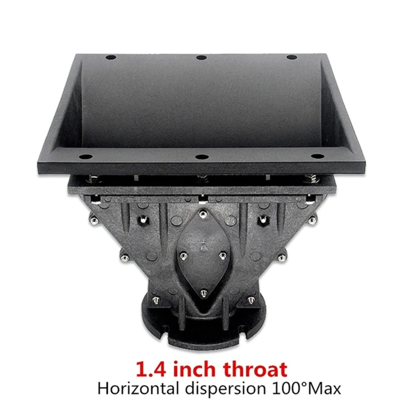 4XFC ABS Plastic Throat Attachment Horn For Detachable Compression Units Providing Clear Far Field Sound Transmission