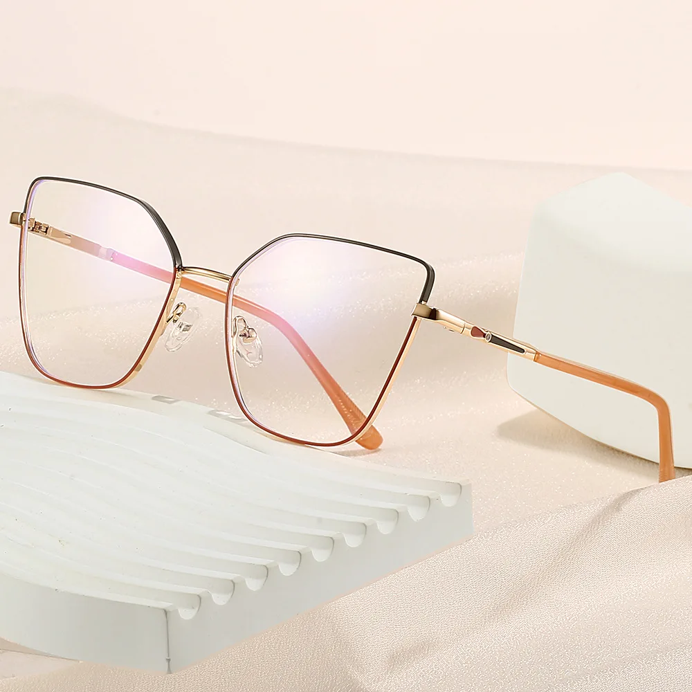 

Fashion Women Retro Butterfly Frame Prescription Eyeware Blue Light Blocking Photochromic Glasses Progressive Reading Eyeglasses