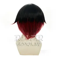 qwerrtyuio.123456Cosplay [No Style] Master RWBY Red Trailer Ruby Cos Anime Wig 330Aasdffghjk987764