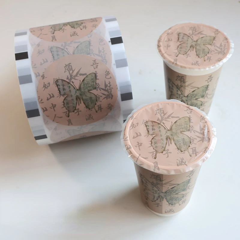 90/95 Universal Milk Tea Juice Beverage Plastic Cup Sealing Film Plastic Film Paper Plastic Dual-purpose