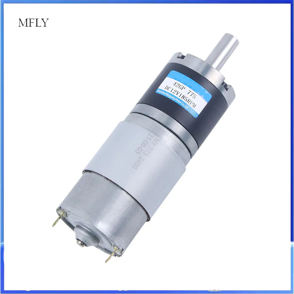 

12V 45W 24V 50W DC Planetary Gear Motor 42MM Adjustable Speed CW CCW MY42GP-775 Carbon Brush for Automation Equipment