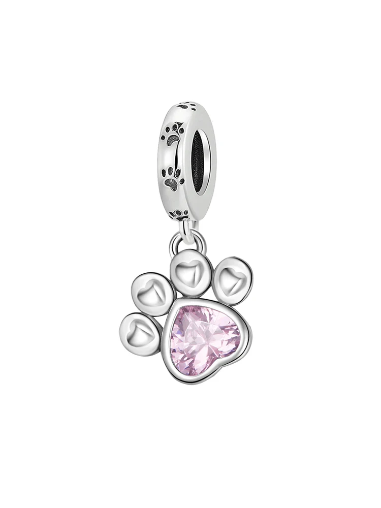 925 Sterling Silver Pink Cake Bag High Heels Pendant Beads Fit Diy Bracelet Necklace Making Gift Of High Quality Fine Jewelry