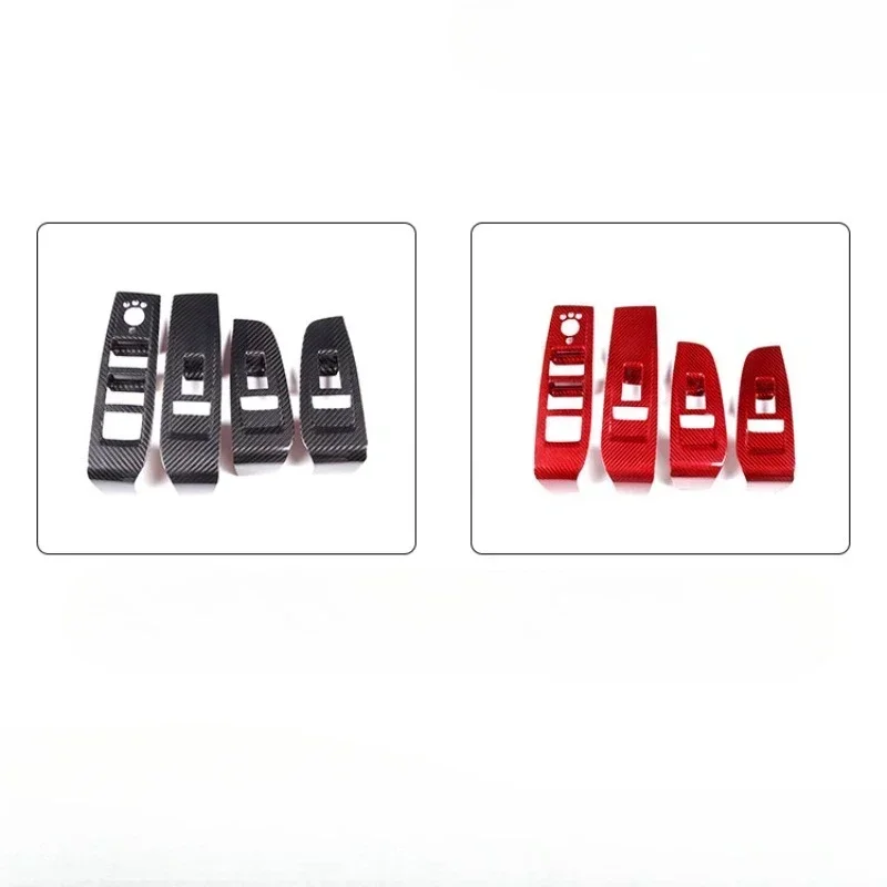 For Maserati Grecale Real Dry Carbon Fiber 22-2024 Interior Decoration Genuine Window Lift Switch Frame Modification Accessories