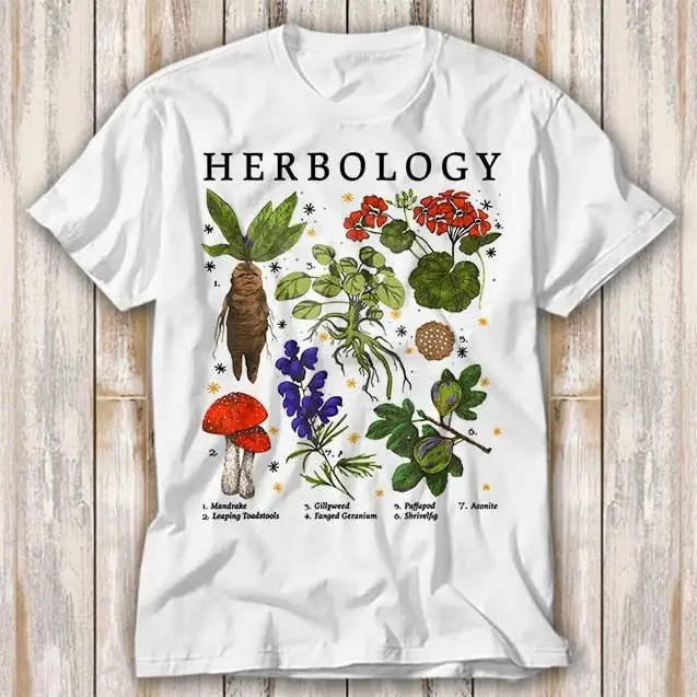 Herbologie Pflanzen Botanic Garden Magic Wizard T-Shirt Bestseller lustige Film Musik Meme Top 4029