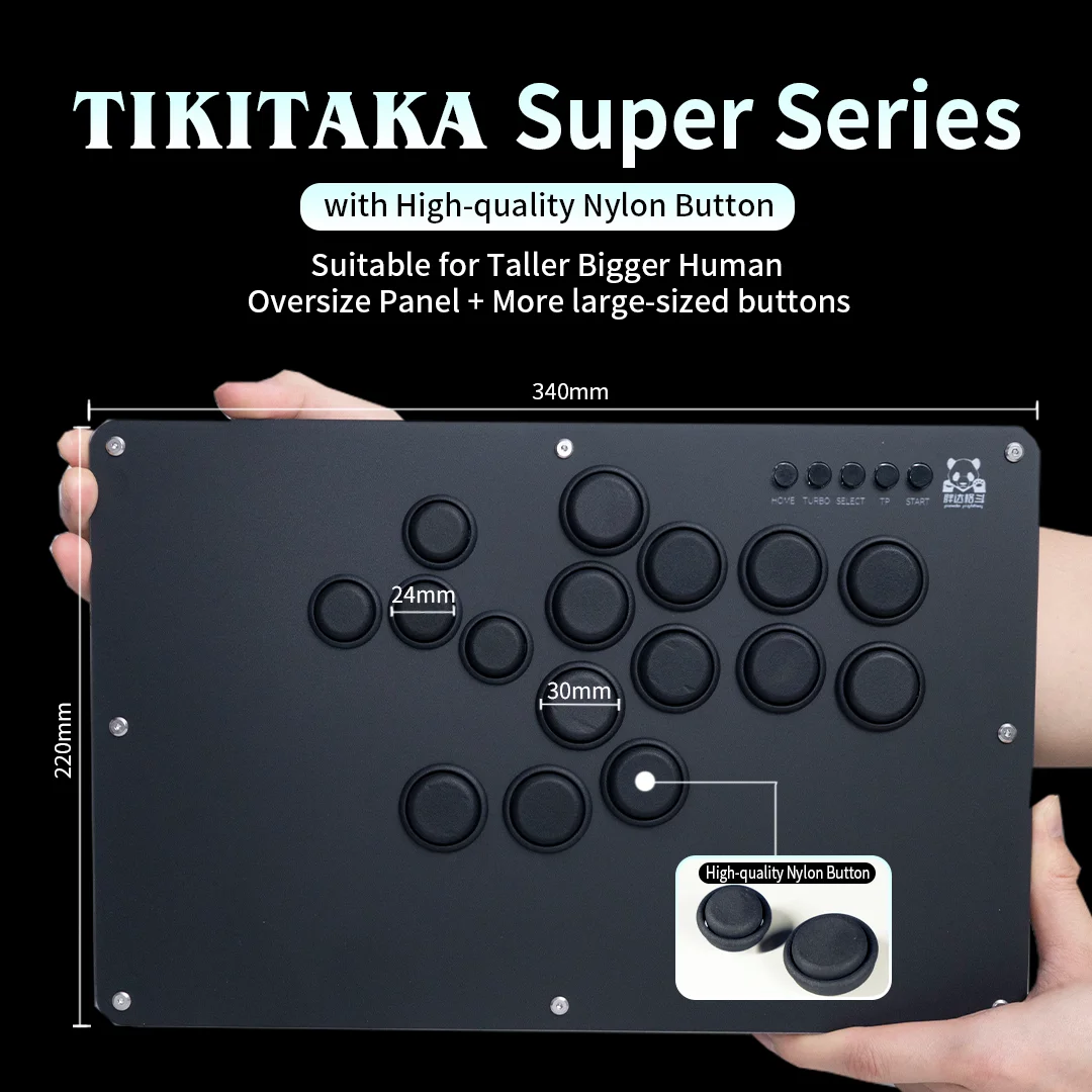 TIKITAKA Hitbox Super series High-quality Nylon Fighting Game Joystick Controller Arcade Fighting Stick For PS4/PS3/PC/Switch