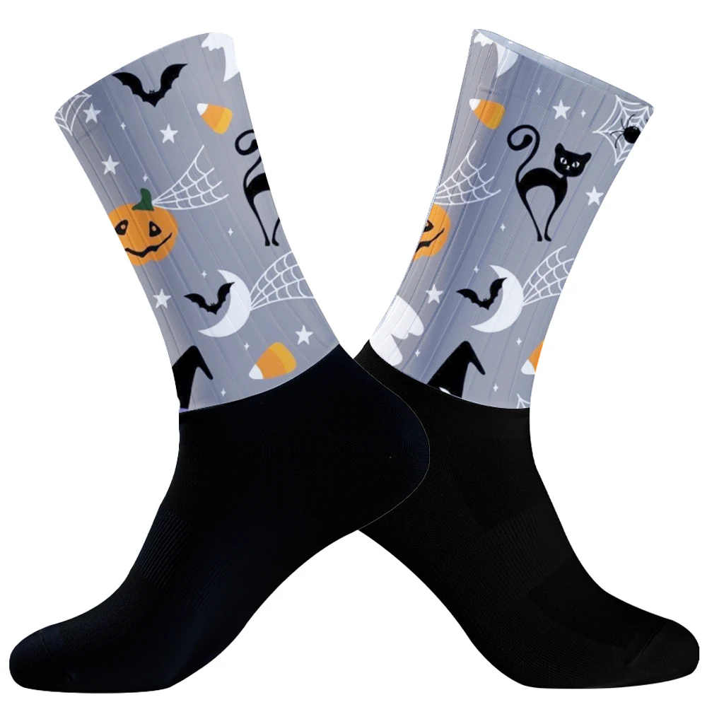 Chaussettes de cyclisme respirantes et amortissantes pour homme, accessoire d'athlétisme professionnel, de sport, de basket-ball, de compression, de course à pied, nouvelle collection