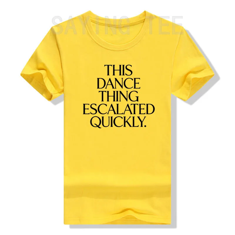 Y2k Humorvolles Tanz-Spruch-T-Shirt für Tänzerkleidung „Dieses Tanz-Ding hat sich schnell ausgestattet“ Lustiges Buchstaben-T-Shirt Personalisierte Neuheit – Detail 5