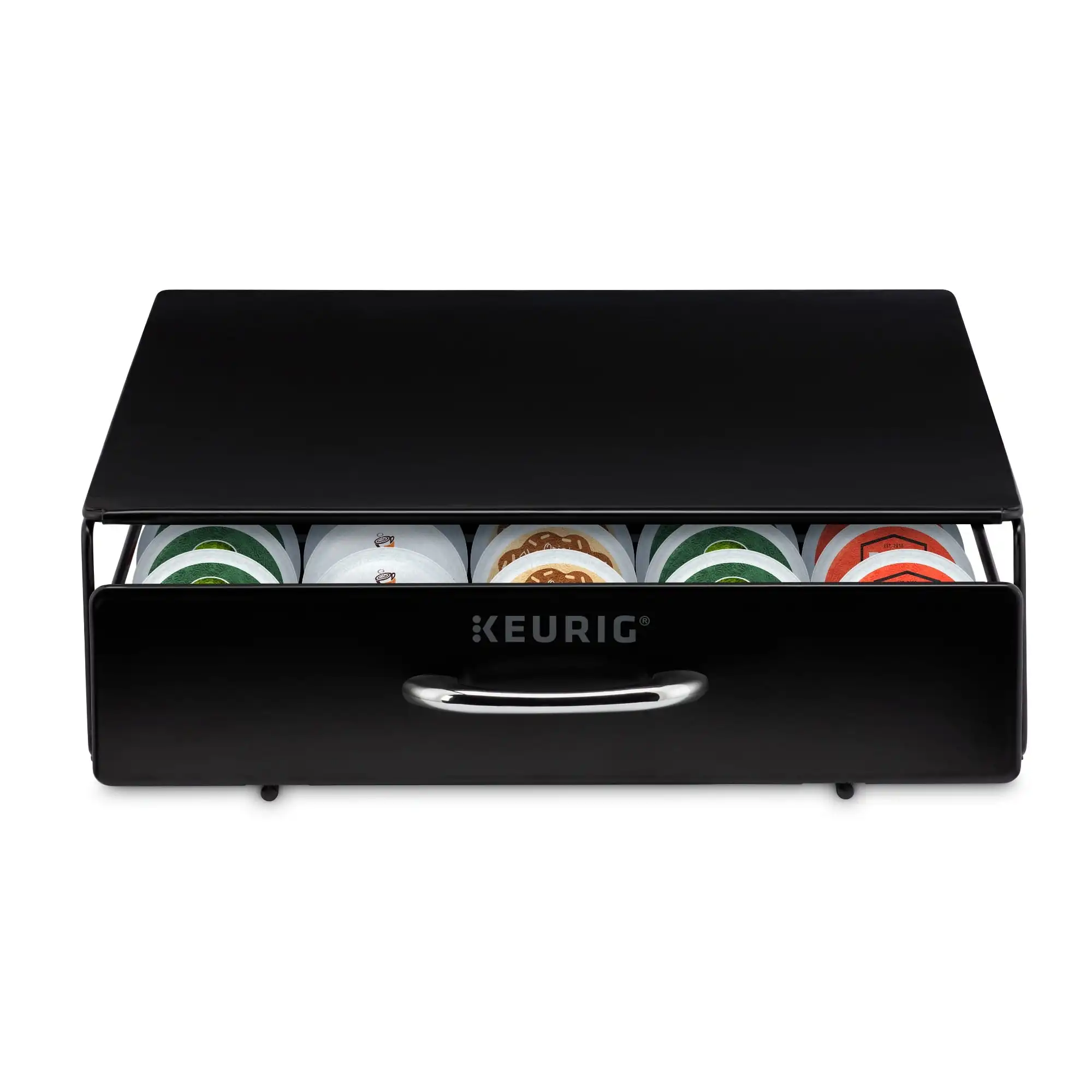 

Under Brewer Storage Drawer, Holds 35 K-Cup Pods, Black