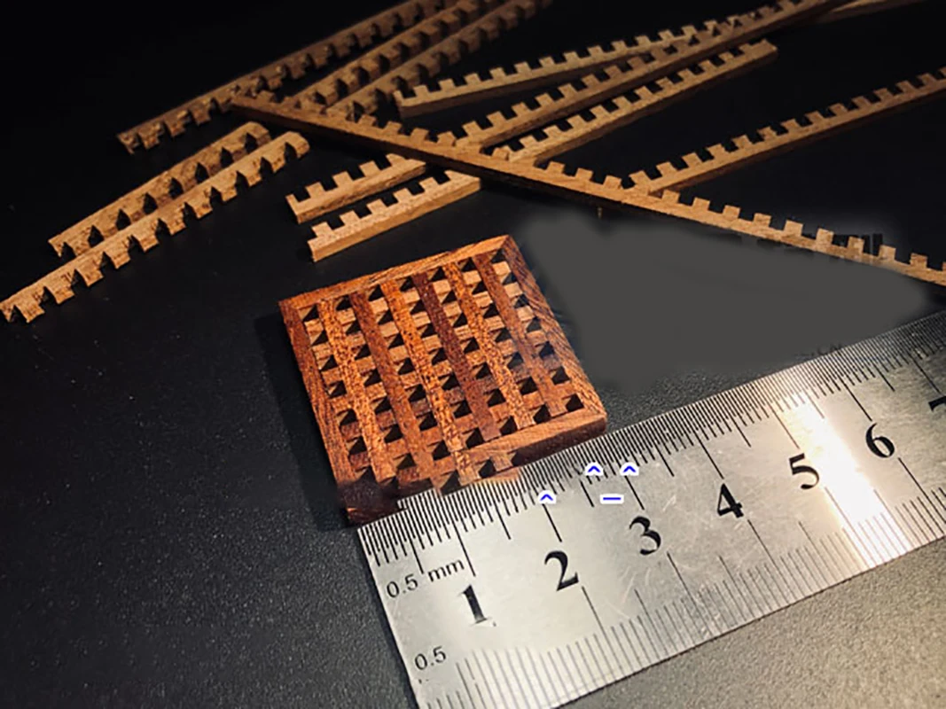 Ancient Ship Model Accessories Wood Grating Plate Pitch-row Breather Cover Plate DIY Hobby Making Tools Long 12cm 25 Pcs/Box