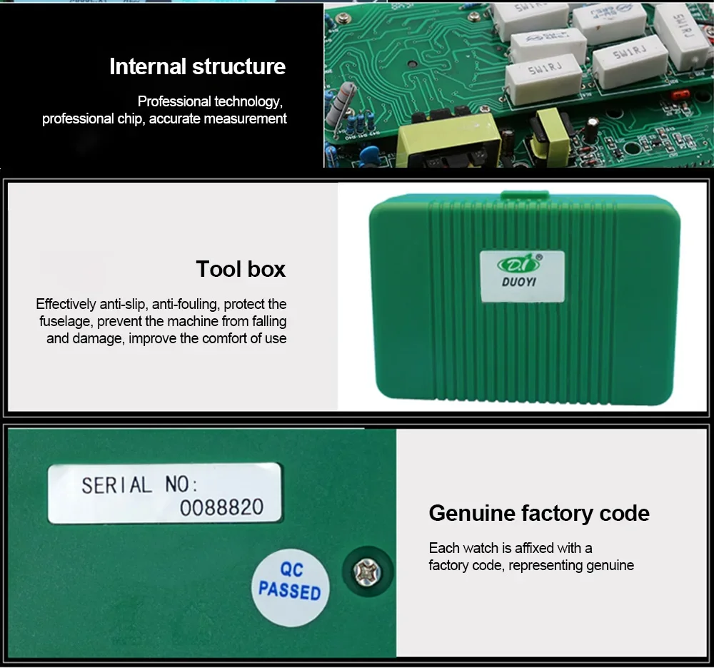 Imagem -05 - Duoyi-multifunções Digital Transistor Analyzer Semicondutor Diodo Triodo Reverso ac dc Capacitância de Tensão Fet Dy294