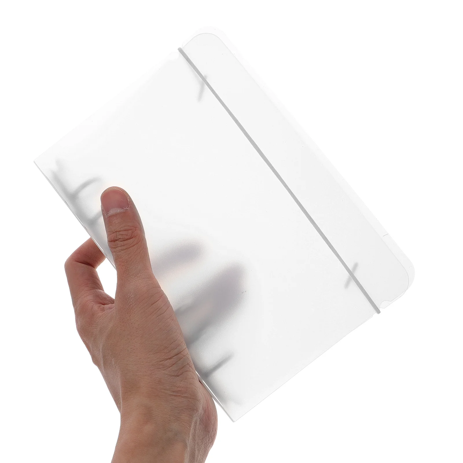 Pasta de arquivo transparente de plástico a6, organizador de anéis redondos para escritório, escola, folhas soltas, suporte de documentos, protetor de notebook