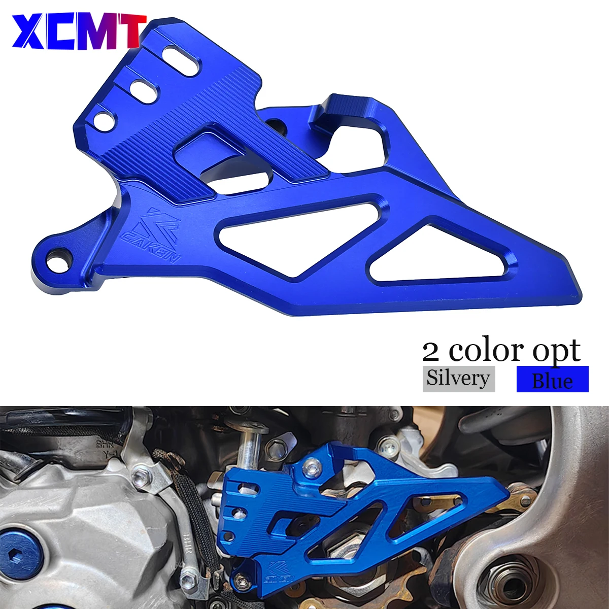 

CNC Motorcycle Accessories Front Sprocket Cover Chain Protector Guard For Yamaha YZ450F 50TH WR450F YZ450FX 2023 2024 Dirt Bike